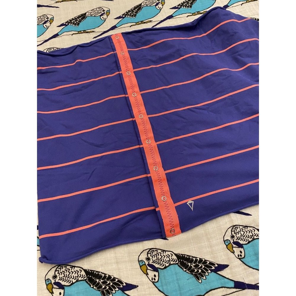 EUC Girl's Ivivva Village Chill Scarf Purple Neon Pink Stripped OS/TU A6